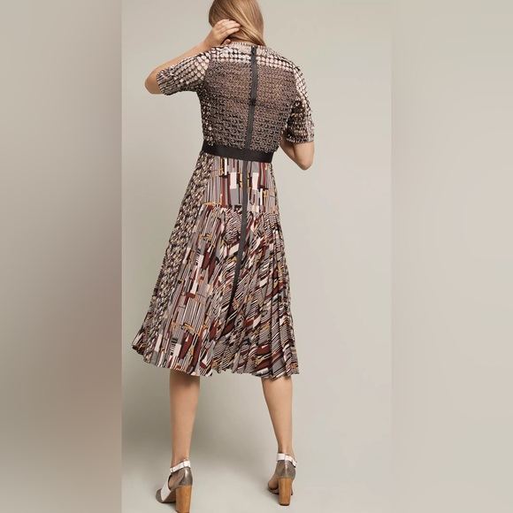 Byron Lars Anthropologie Paillette Pleated Dress - Picture 4 of 14